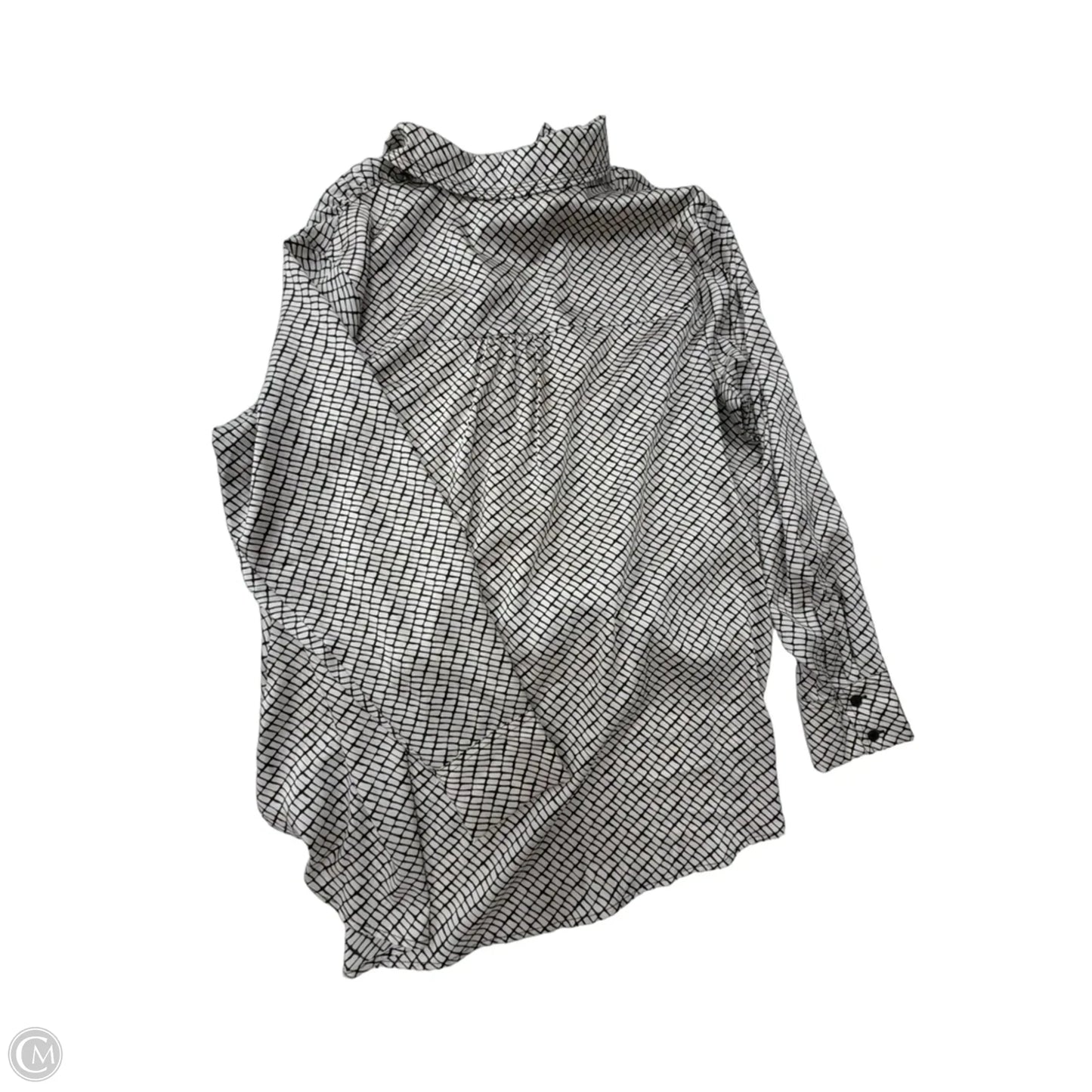 Top Long Sleeve By Lane Bryant In Black & Tan, Size: 1x