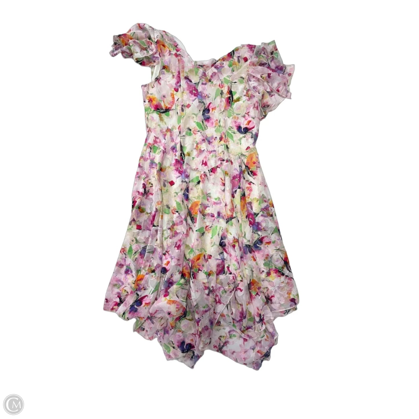 Dress Party Long By Signature By Robbie Bee In Floral Print, Size: Xl