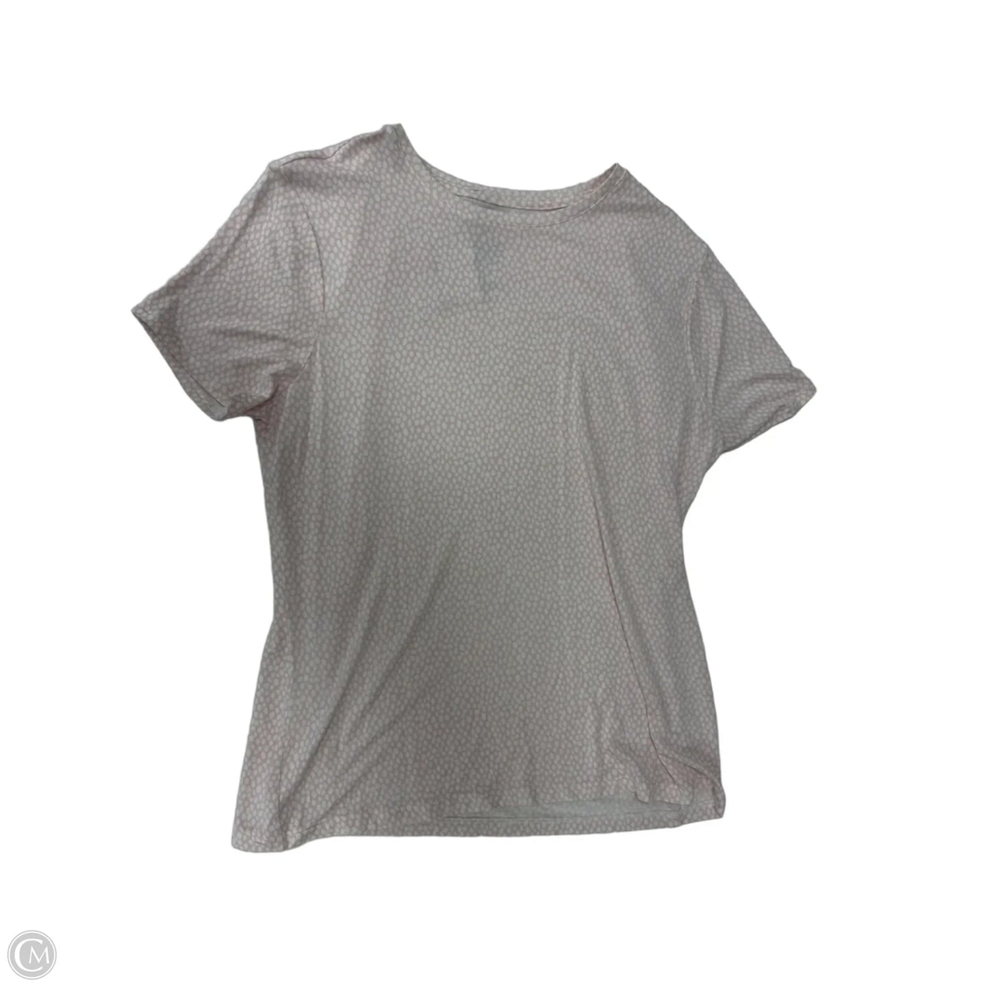 Top Short Sleeve By Nine West Apparel In Pink, Size: L