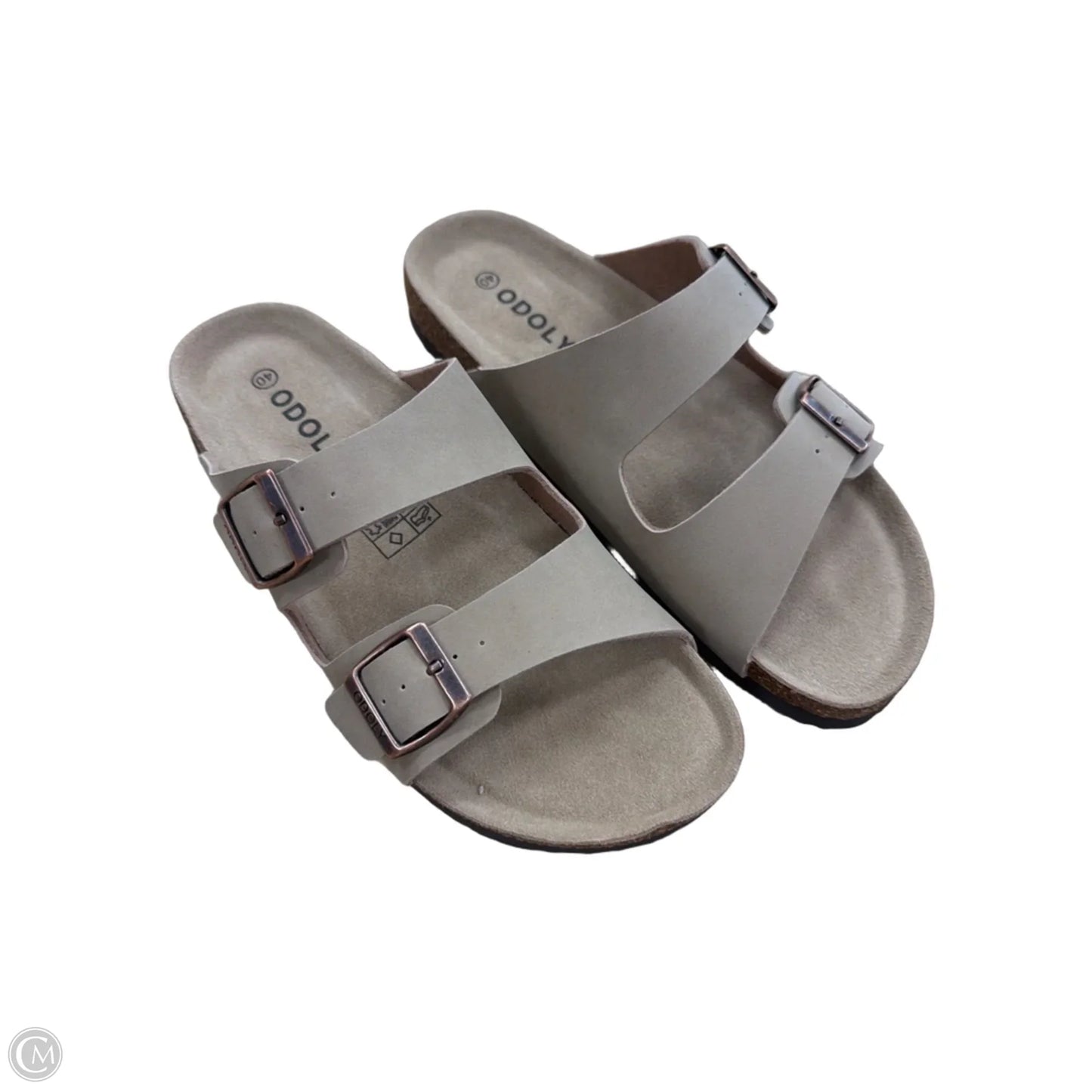 Sandals Flats By Clothes Mentor In Tan, Size: 9