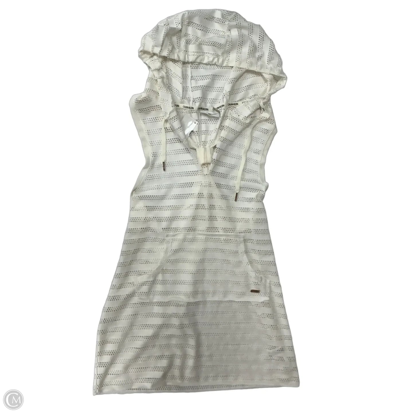 Swimwear Cover-up By Calvin Klein In Cream, Size: S