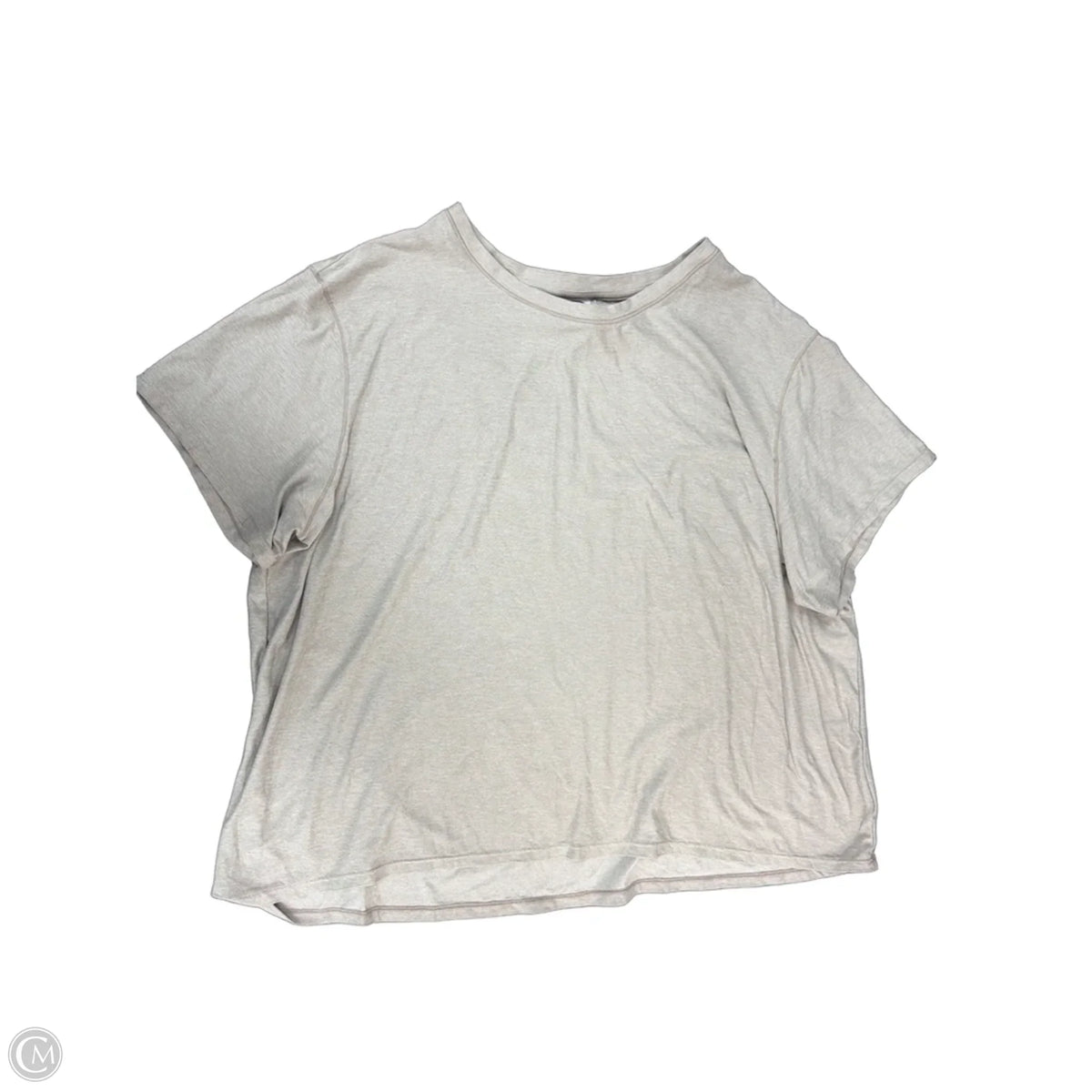 Top Short Sleeve By Athletic Works In Beige, Size: Xl