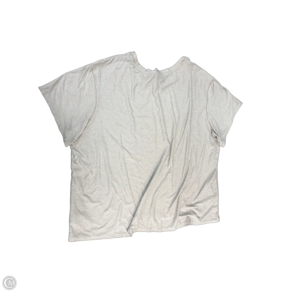 Top Short Sleeve By Athletic Works In Beige, Size: Xl