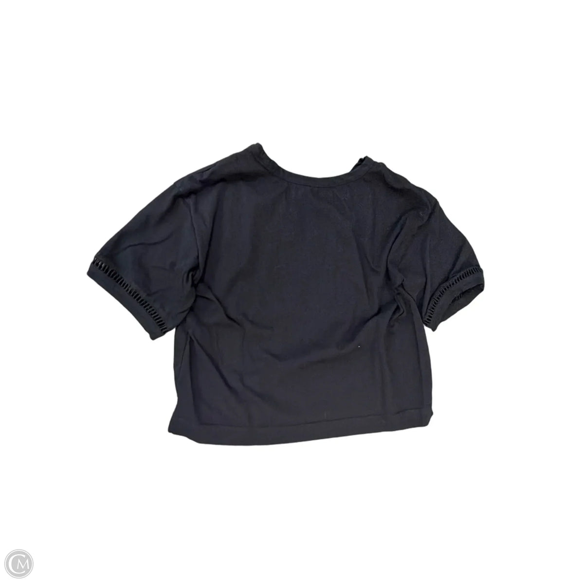 Top Short Sleeve By Loft In Black, Size: S