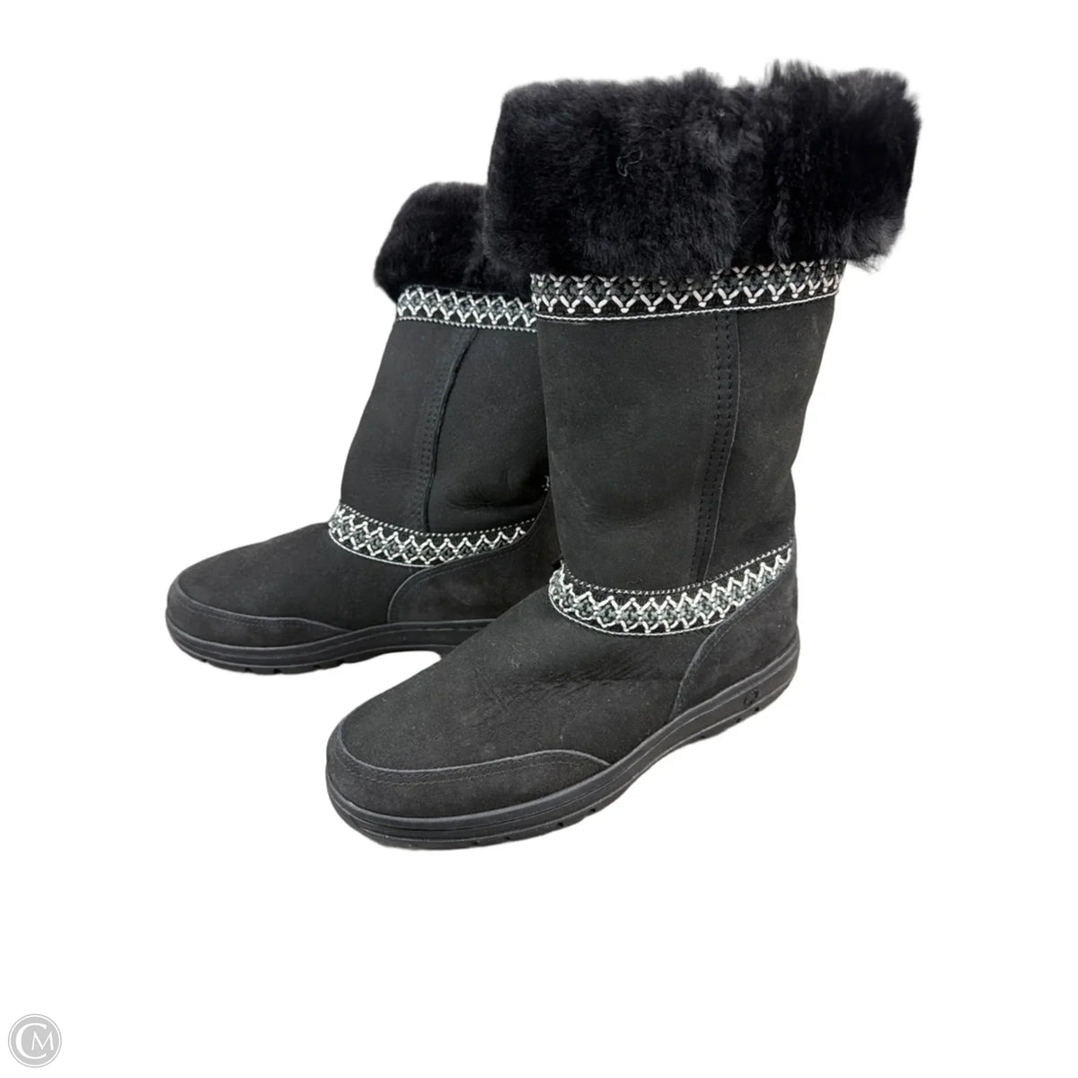 Boots Designer By Ugg In Black, Size: 7