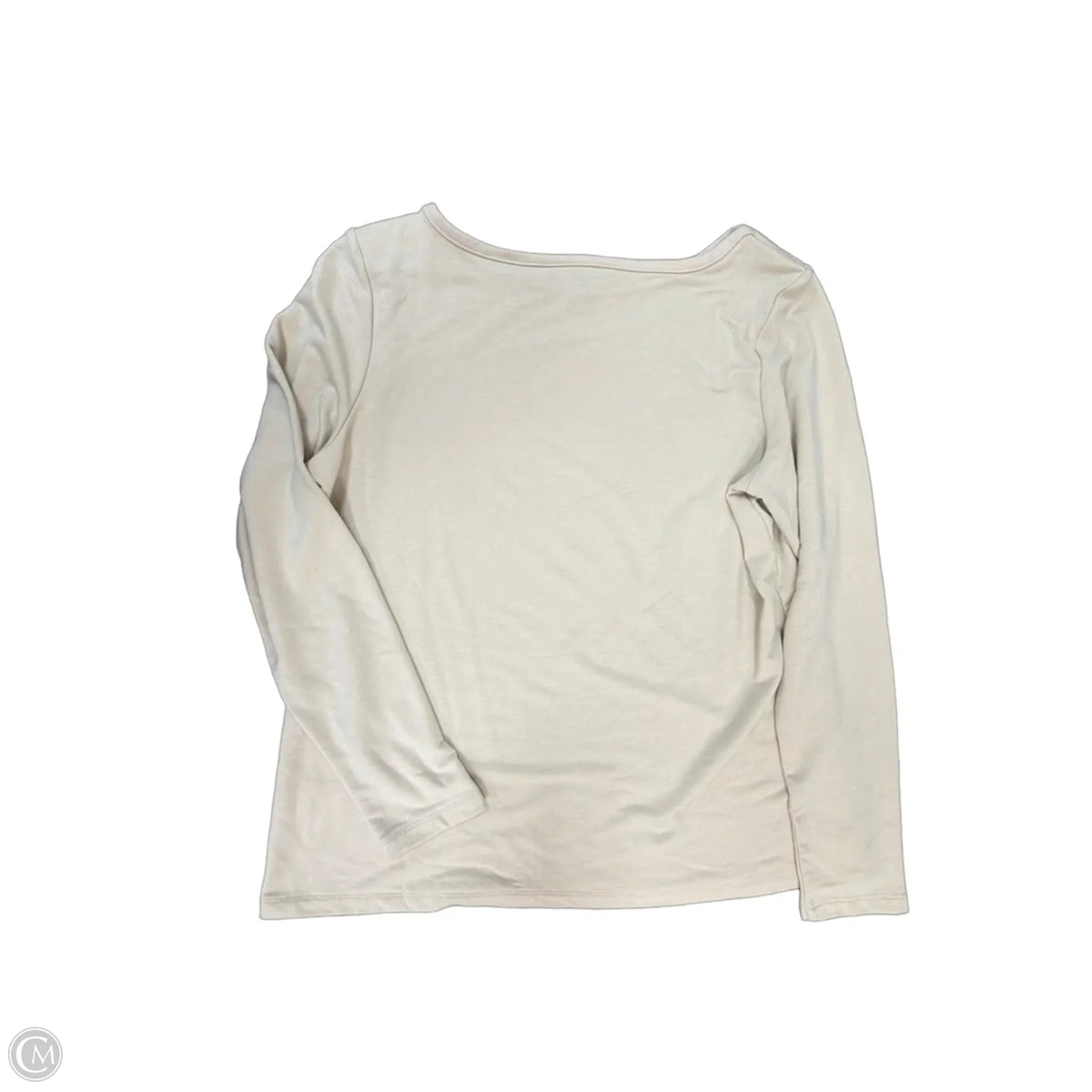 Top Long Sleeve Basic By Banana Republic In Cream, Size: L