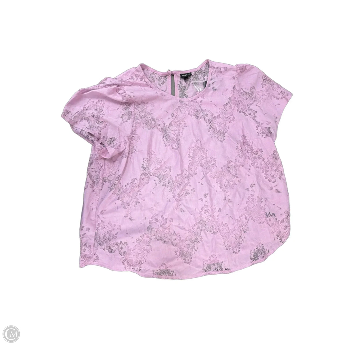 Top Short Sleeve By Torrid In Purple, Size: 2x