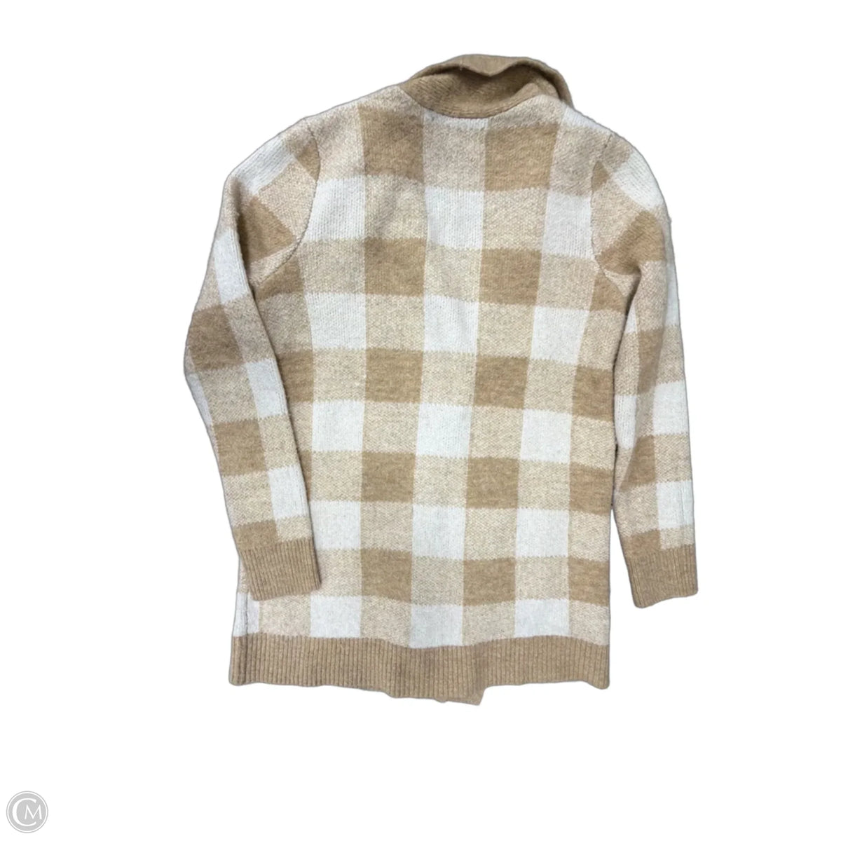 Cardigan By Loft In Checkered Pattern, Size: M