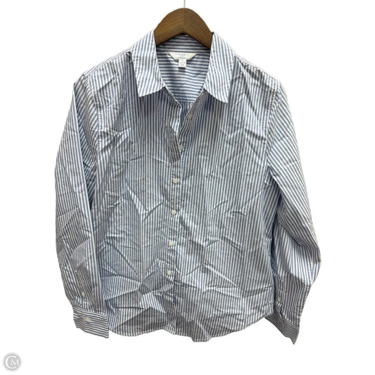 Top Long Sleeve By Time And Tru In Striped Pattern, Size: L