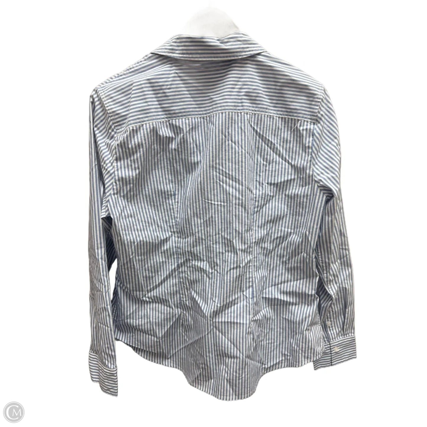 Top Long Sleeve By Time And Tru In Striped Pattern, Size: L