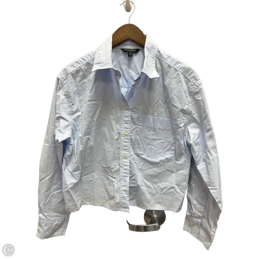 Top Long Sleeve By Banana Republic In Blue, Size: M