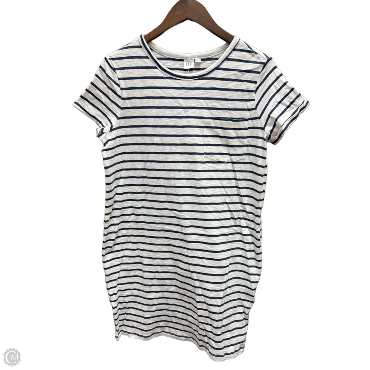 Dress Casual Midi By Gap In Striped Pattern, Size: S