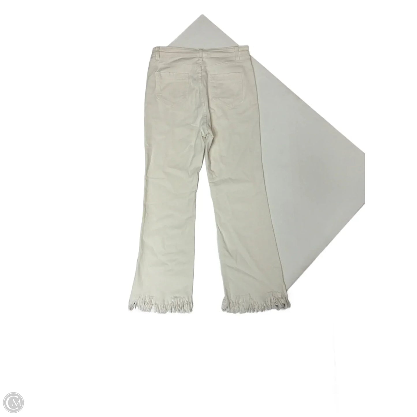 Jeans Cropped By Before You In White Denim, Size: 6