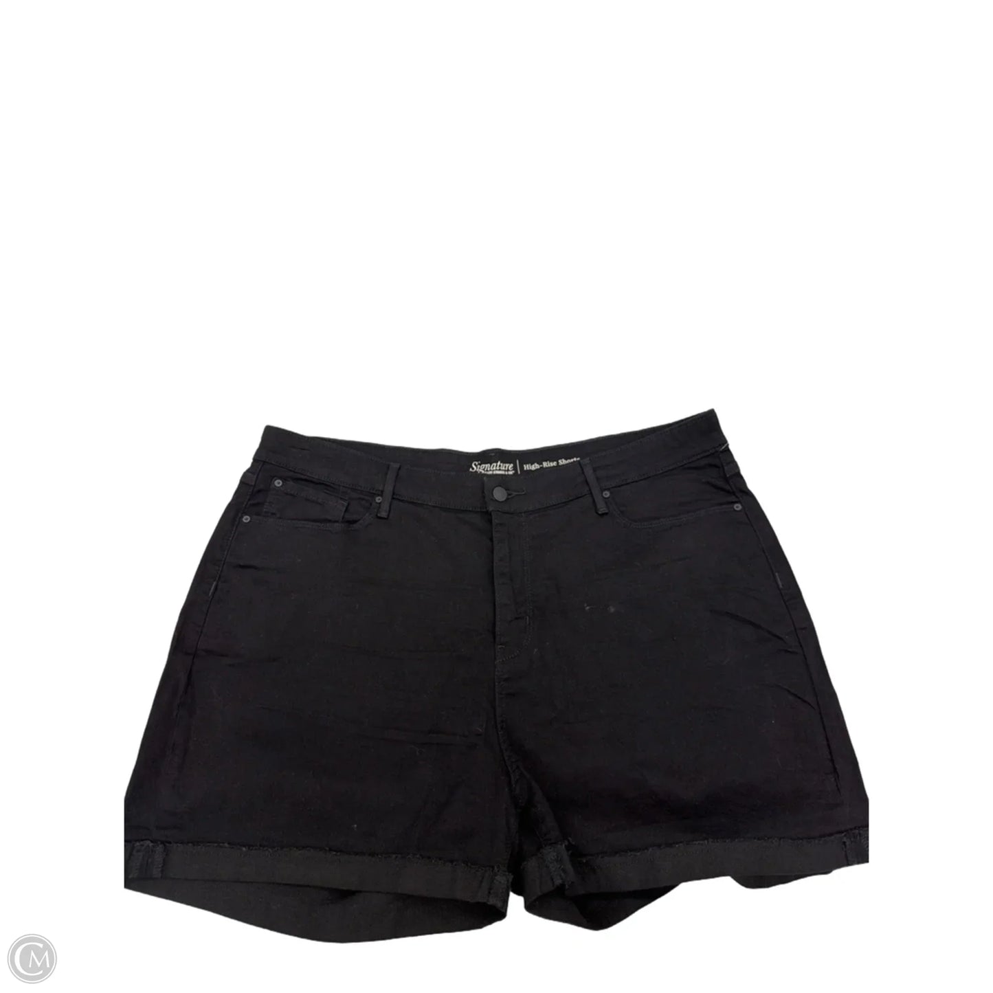 Shorts By Levis In Black Denim, Size: 22