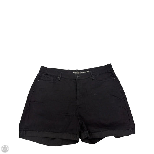 Shorts By Levis In Black Denim, Size: 22