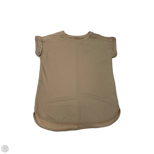 Top Short Sleeve By Cupio In Tan, Size: M