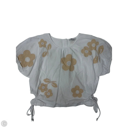 Top Short Sleeve By Madewell In White, Size: Xl