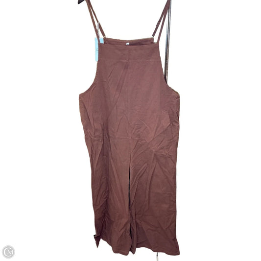 Jumpsuit By Clothes Mentor In Brown, Size: Xl