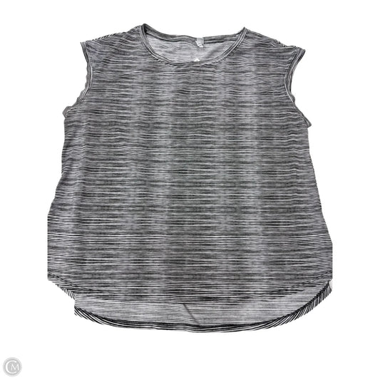 Top Short Sleeve By Elle In Striped Pattern, Size: Xl