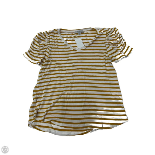 Top Short Sleeve By Green Envelope In Striped Pattern, Size: S