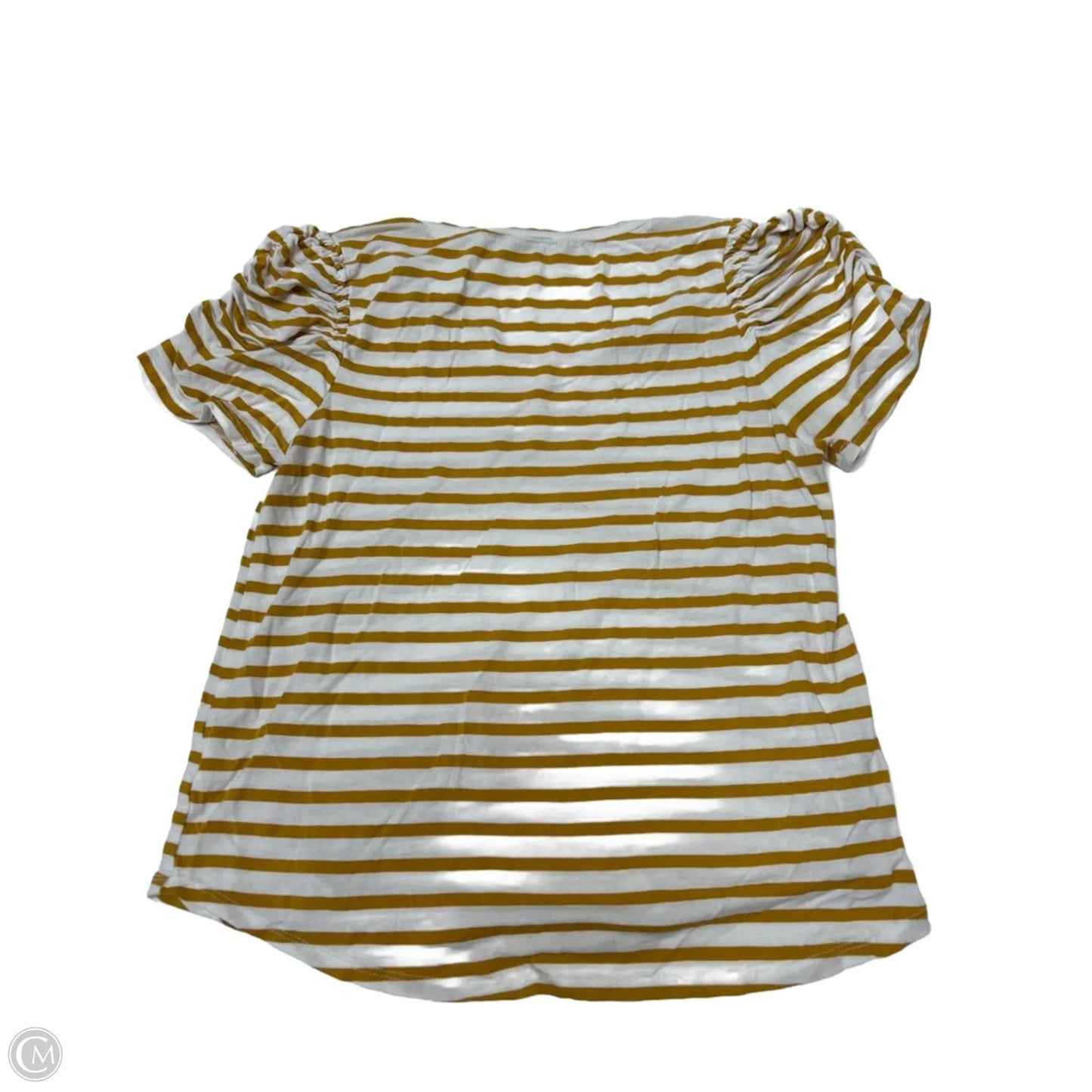 Top Short Sleeve By Green Envelope In Striped Pattern, Size: S