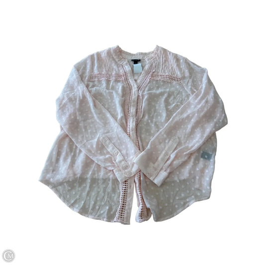 Top Long Sleeve By Torrid In Pink, Size: 1x