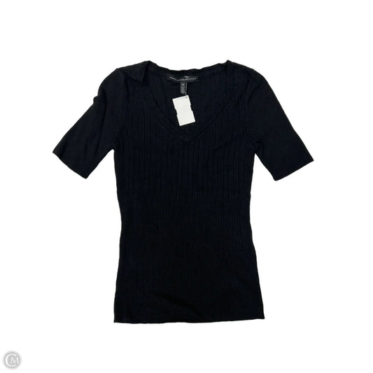 Top Short Sleeve By White House Black Market In Black, Size: Xs