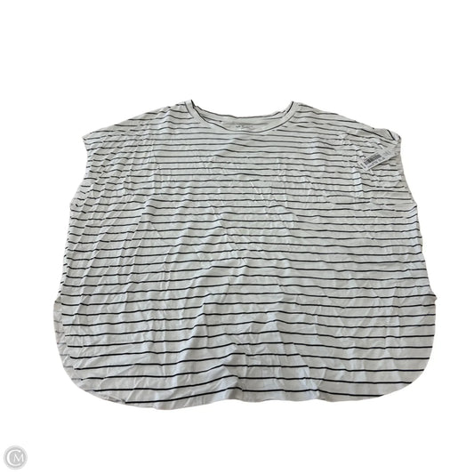 Top Short Sleeve By Anna & Ava In Striped Pattern, Size: L
