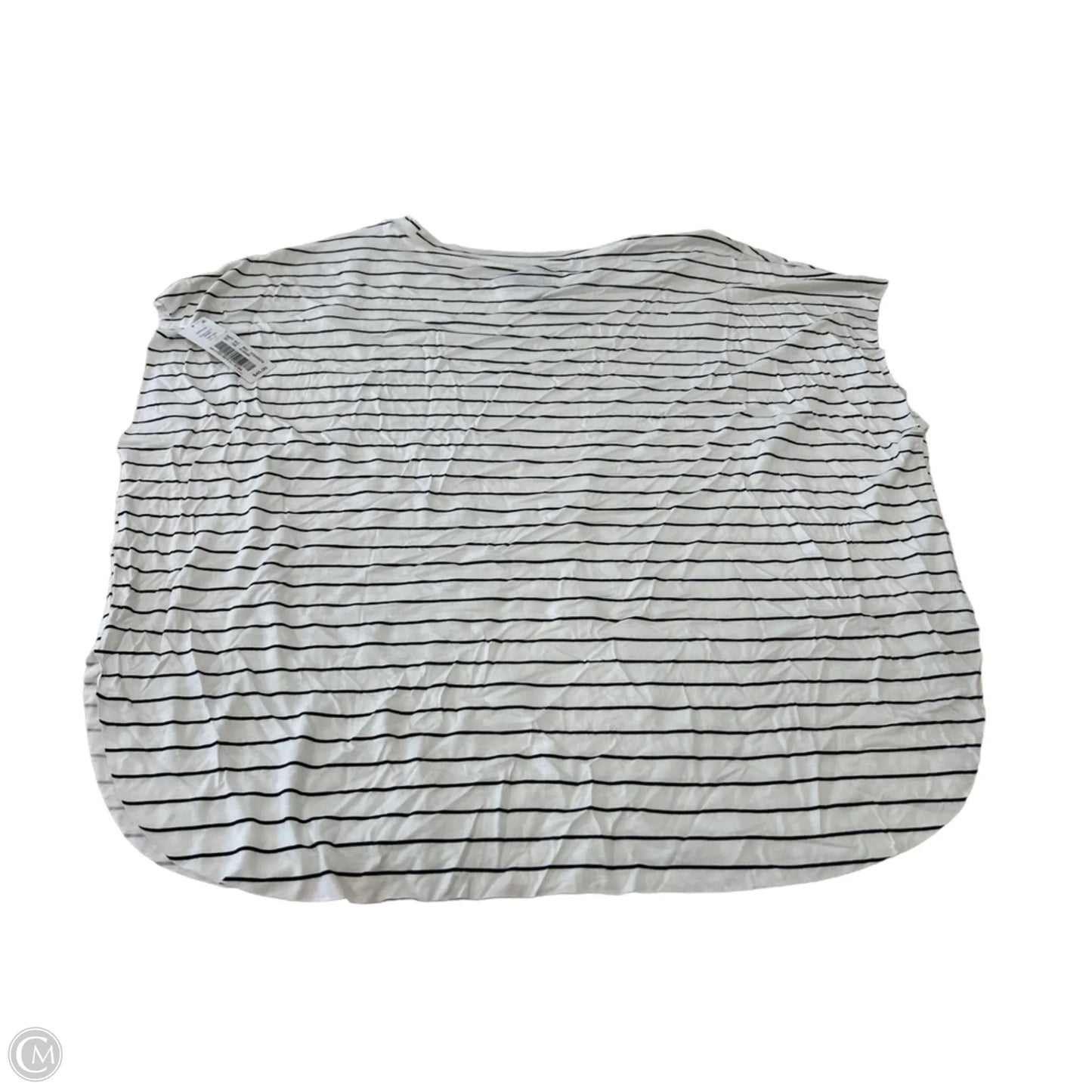 Top Short Sleeve By Anna & Ava In Striped Pattern, Size: L