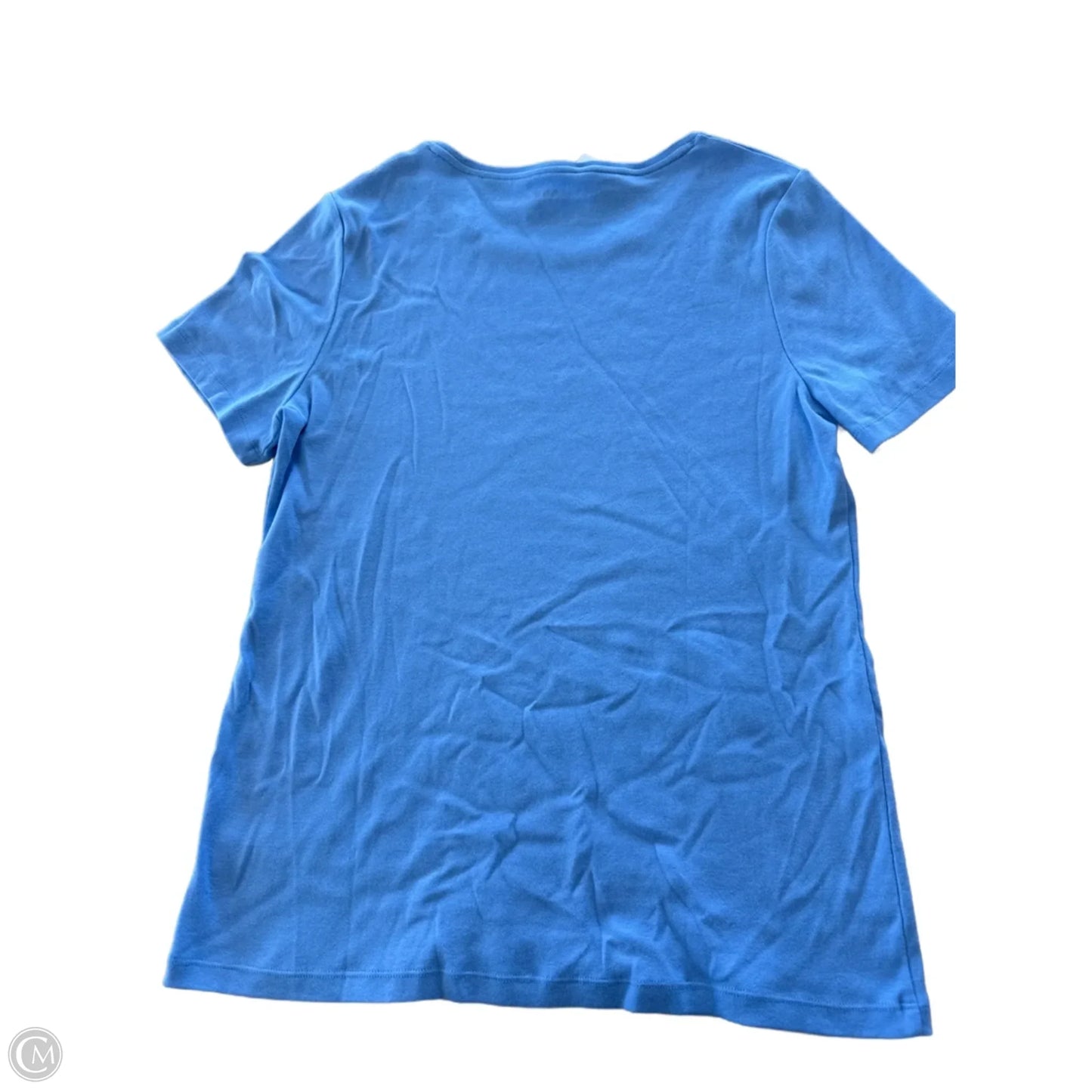 Top Short Sleeve By Talbots In Blue, Size: L
