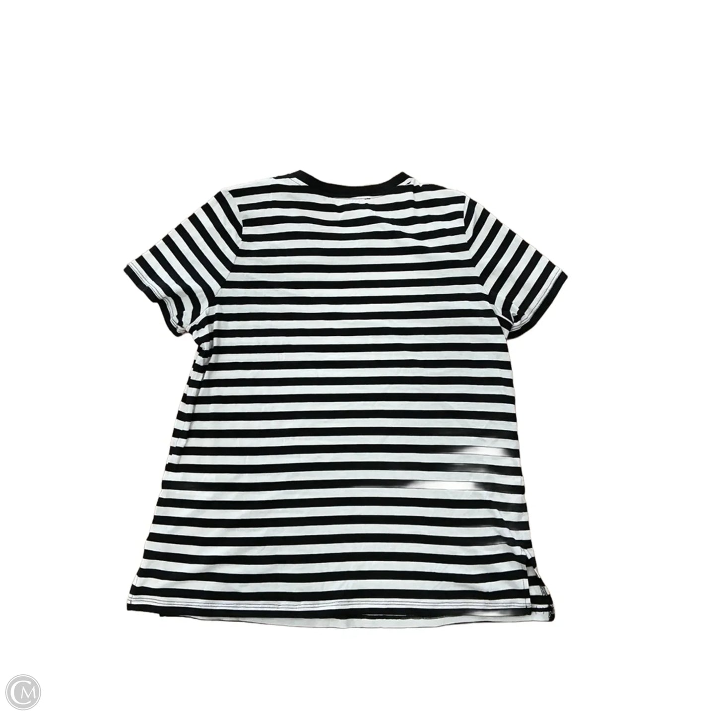 Top Short Sleeve By Michael By Michael Kors In Striped Pattern, Size: M