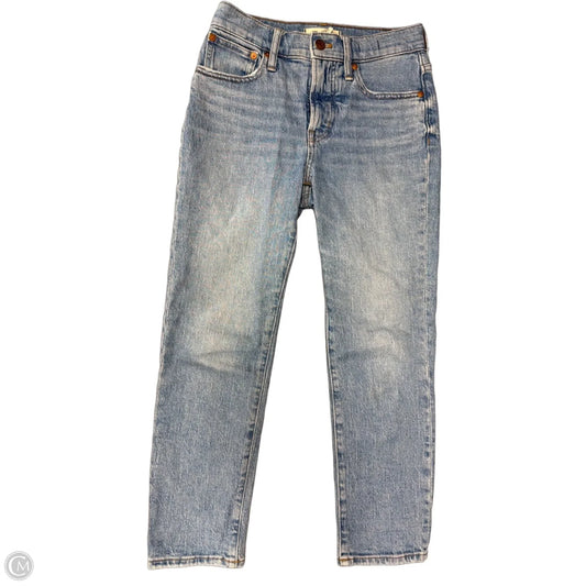Jeans Skinny By Madewell In Blue Denim, Size: 0p