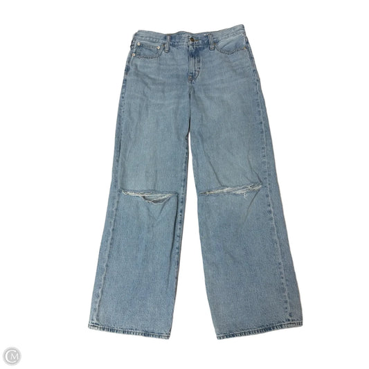 Jeans Wide Leg By J. Crew In Blue Denim, Size: 4