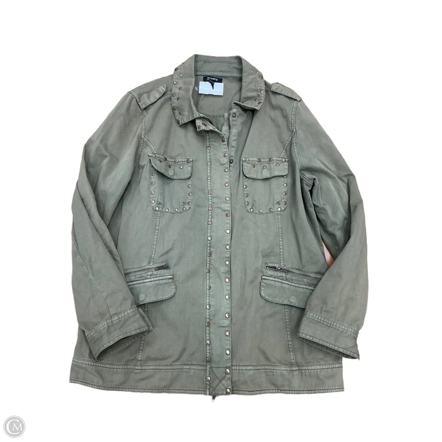 Jacket Utility By Torrid In Green, Size: 1x