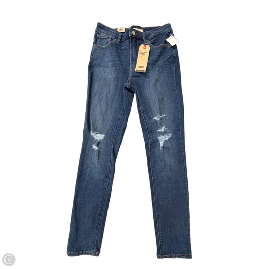 Jeans Skinny By Levis In Blue Denim, Size: 10