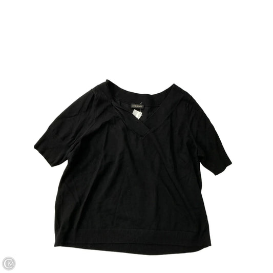 Top Short Sleeve By Lane Bryant In Black, Size: 2x