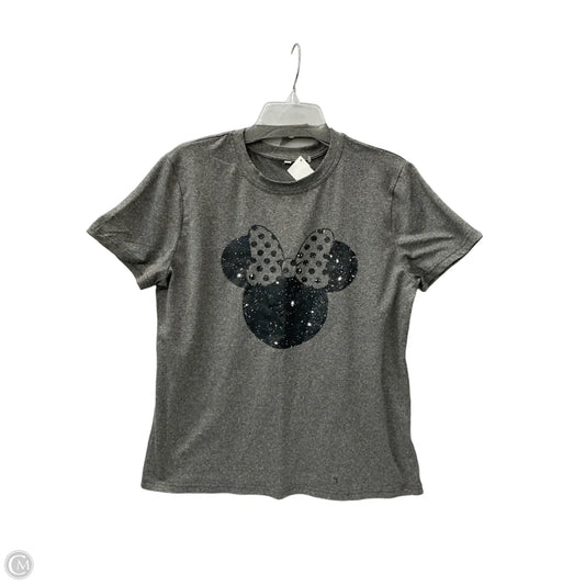 Top Short Sleeve By Clothes Mentor In Grey, Size: L