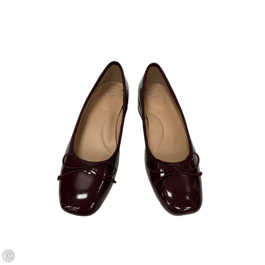 Shoes Heels Block By Time And Tru In Maroon, Size: 9