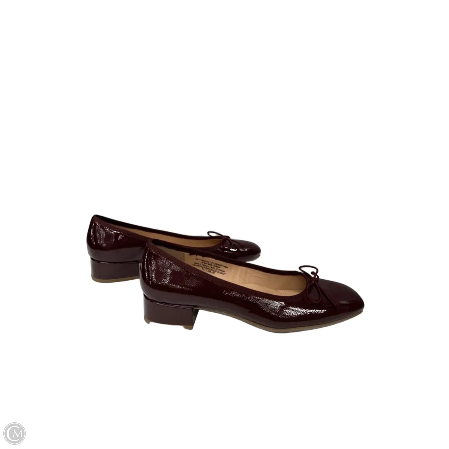 Shoes Heels Block By Time And Tru In Maroon, Size: 9