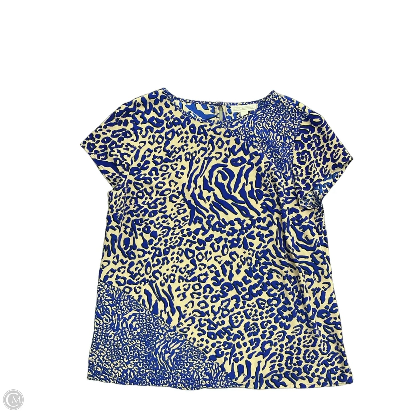 Top Short Sleeve By Dana Buchman In Blue, Size: M
