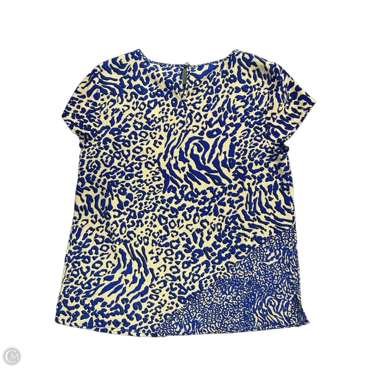 Top Short Sleeve By Dana Buchman In Blue, Size: M