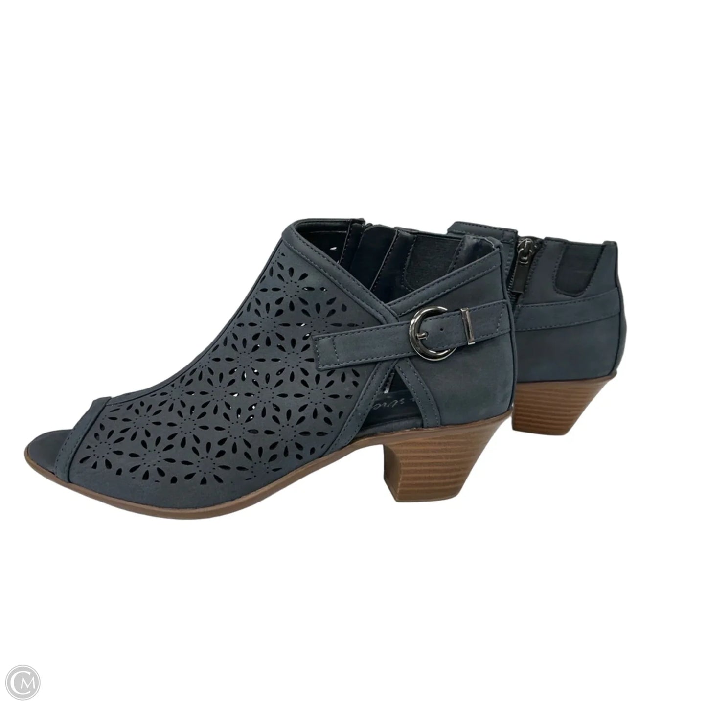 Shoes Heels Block By Easy Street In Blue, Size: 8