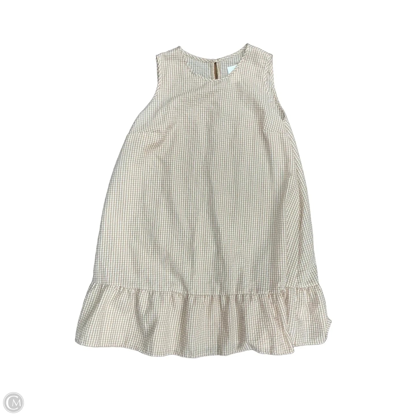Dress Casual Midi By Shein In Checkered Pattern, Size: 4x