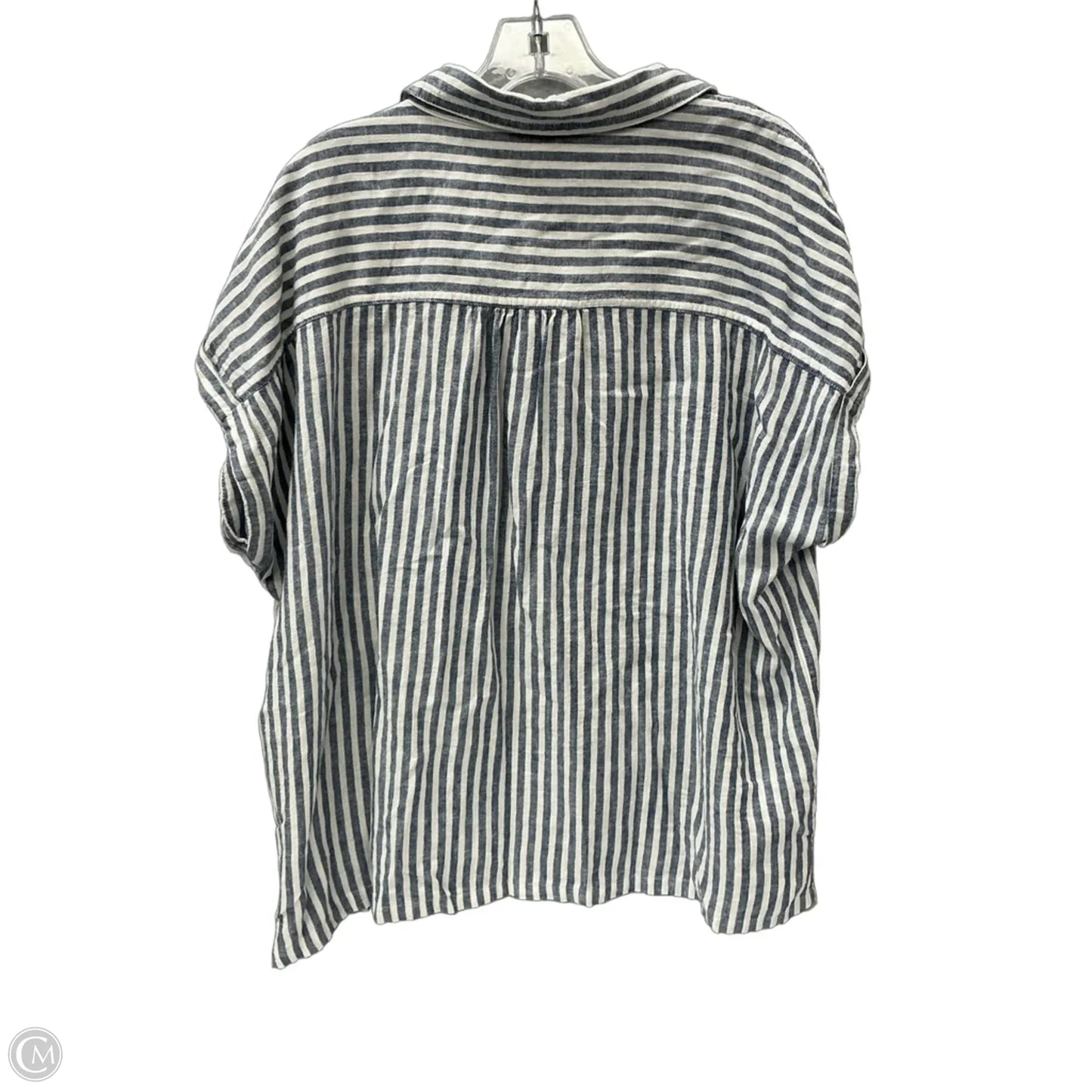 Top Short Sleeve By Orvis In Striped Pattern, Size: Xl