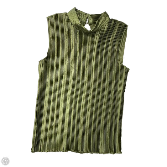 Top Sleeveless By Nicola In Green, Size: Xl