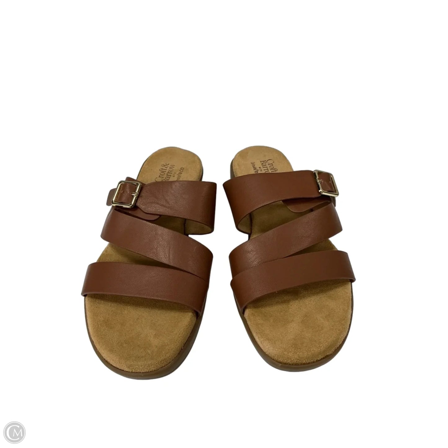 Sandals Flats By Croft And Barrow In Brown, Size: 6
