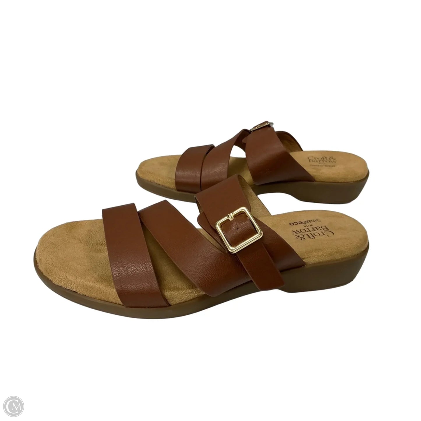 Sandals Flats By Croft And Barrow In Brown, Size: 6