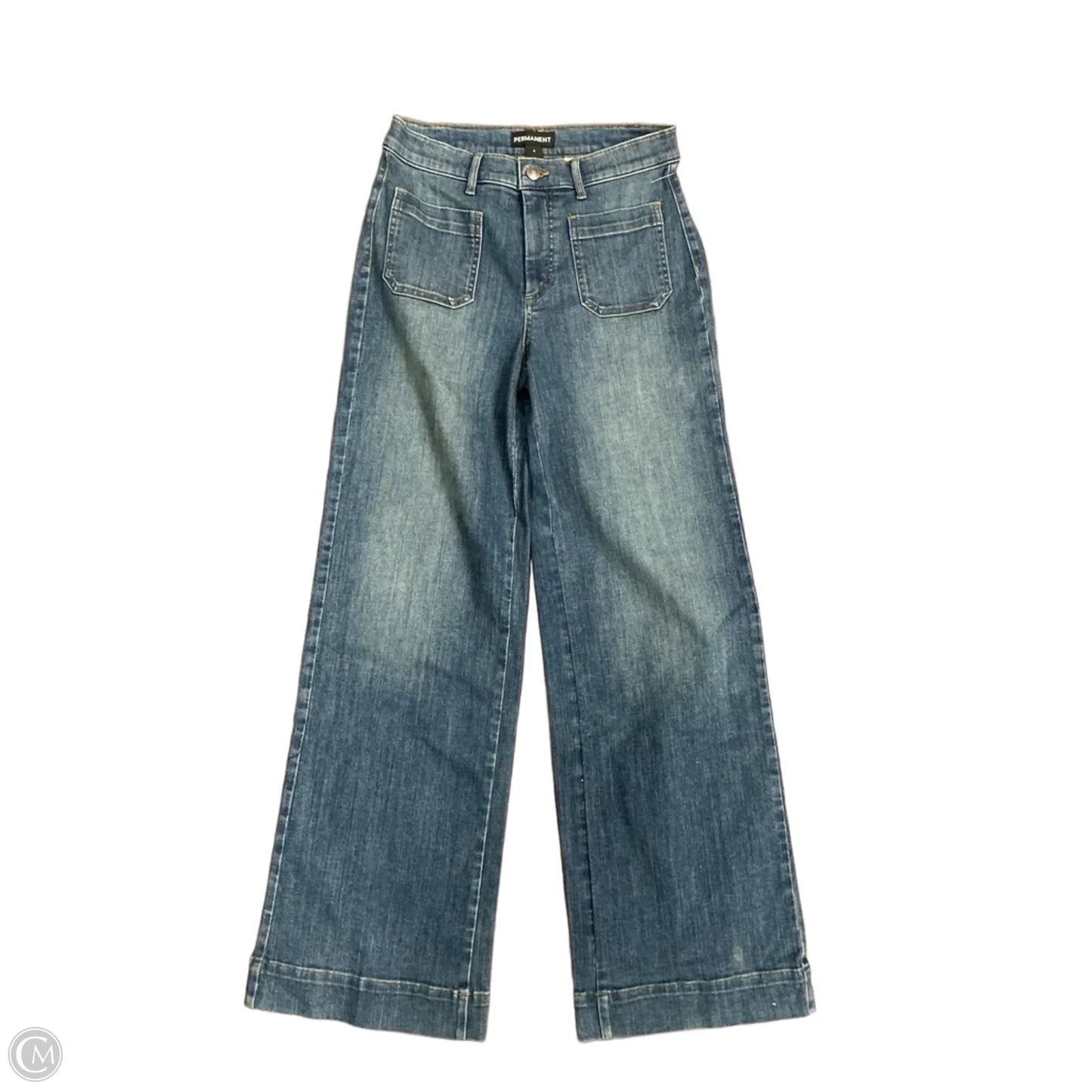 Jeans Flared By Clothes Mentor In Blue Denim, Size: 4