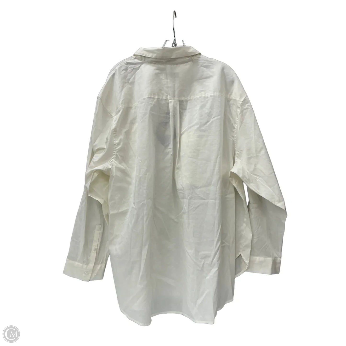 Top Long Sleeve By Ava & Viv In Cream, Size: 3x