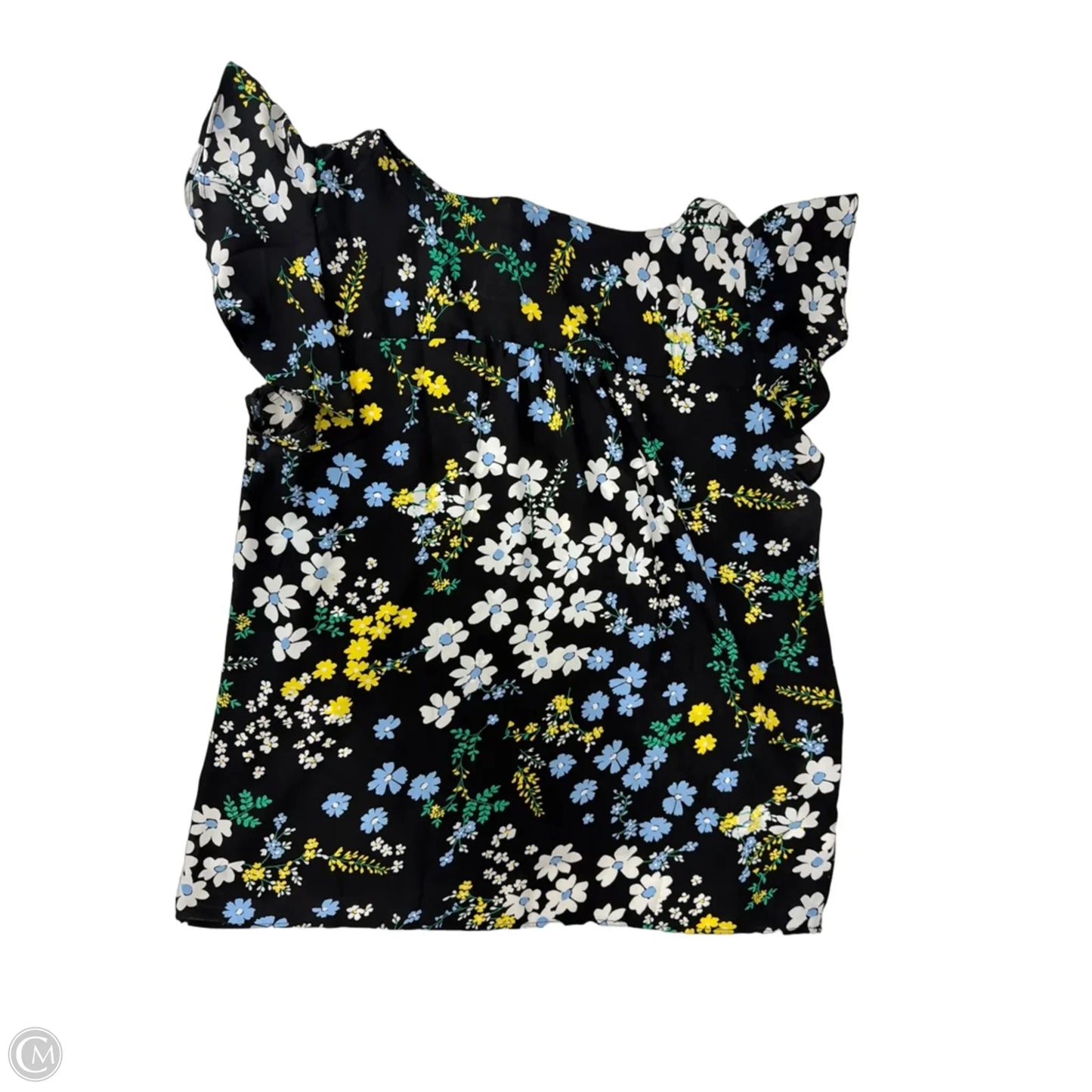 Top Short Sleeve By Loft In Floral Print, Size: L